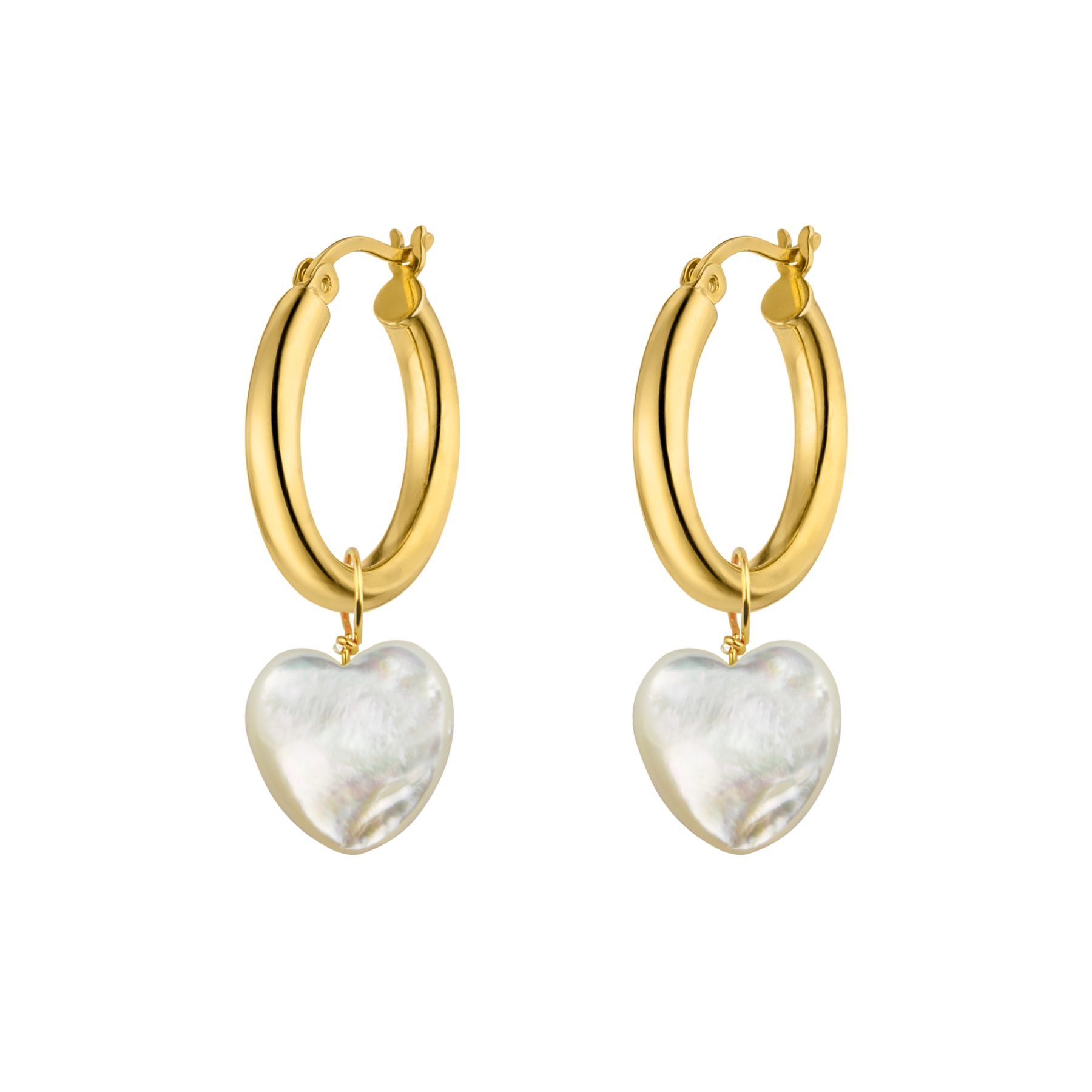 Earrings---Single-Heart-White-NEU