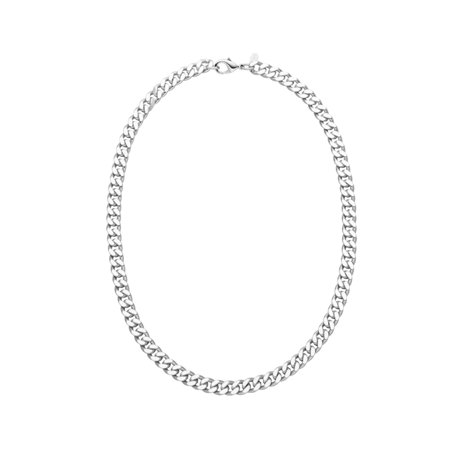   Big Curb Necklace Silver