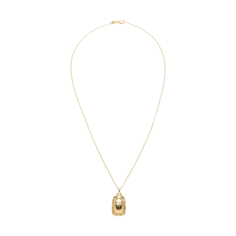   Mini Scarab Necklace Gold