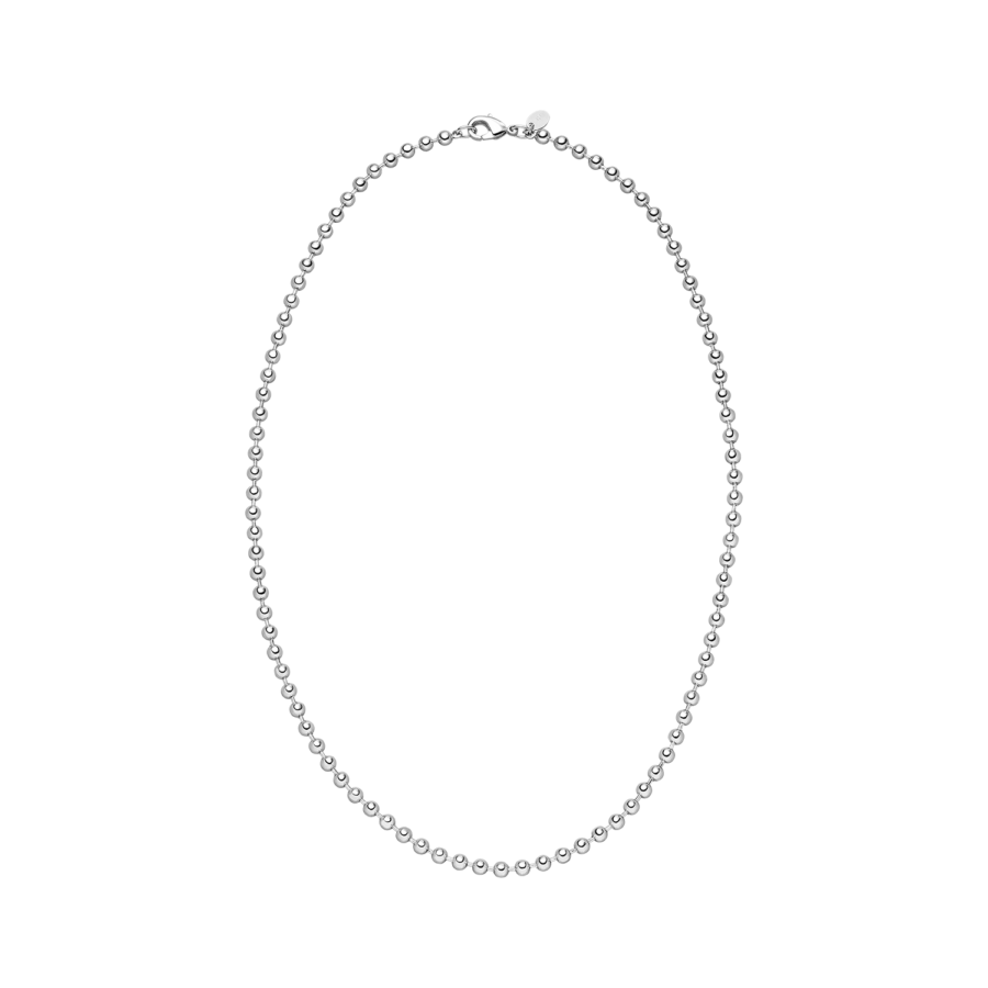   Medium Orb Necklace Silver