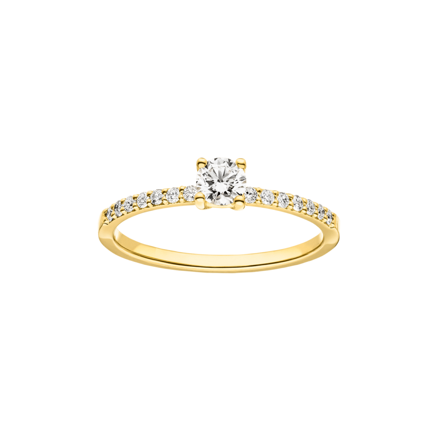   Pavé Solitaire Ring
